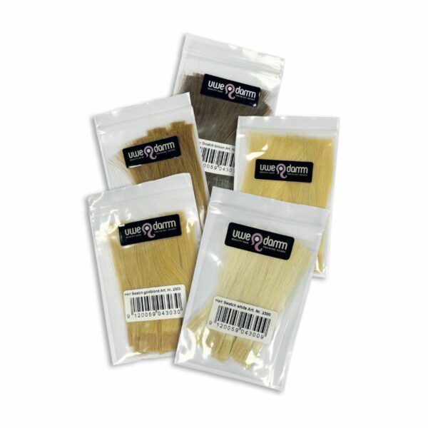 Campioni di capelli in 5 colori