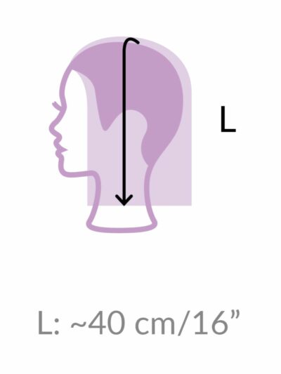 Testina Vicky, capelli con cuticola