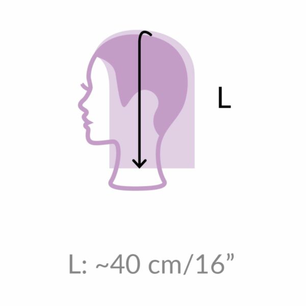 Testina Vicky, capelli con cuticola - immagine 2