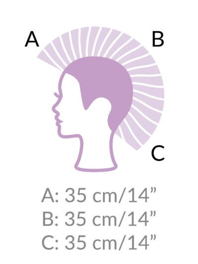 Testina riccia media, castano medio